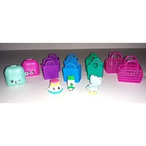Shopkins lot Toilet Gum Penelope Pleats shopping bags shoe totes backpacks 13 pc